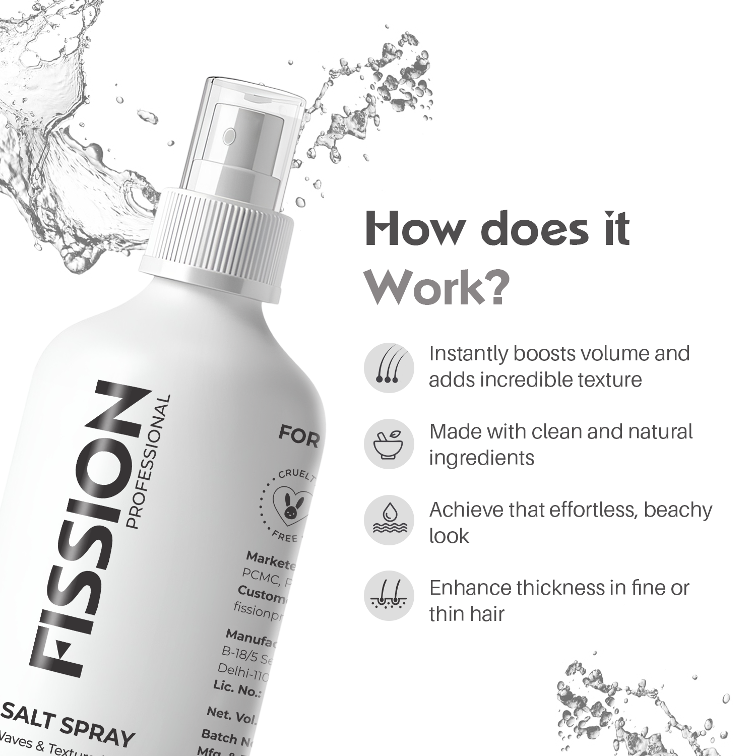 FISSION Professional SeaSalt Spray